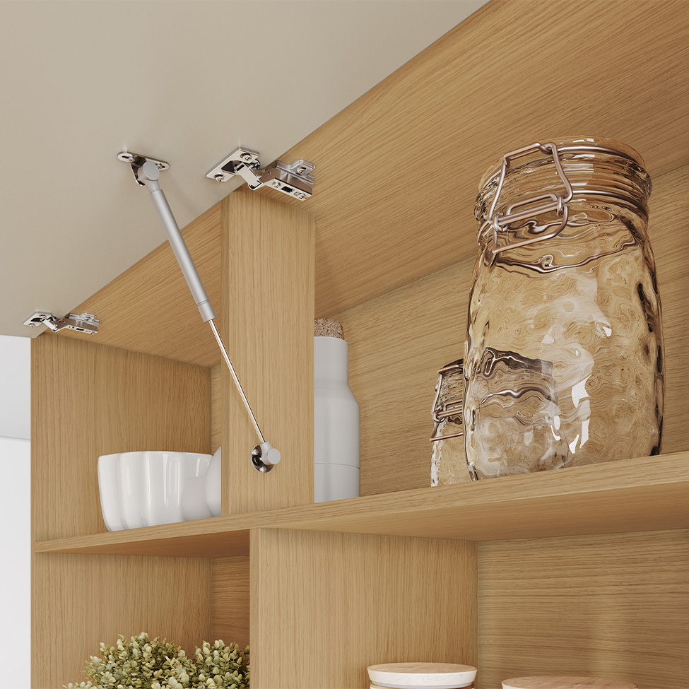 Cozinha Compacta Nobreza 100% MDF 5 Portas 2 Gavetas Carvalho e Greice