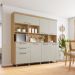 Cozinha Compacta Nobreza 100% MDF 7 Portas 2 Gavetas Carvalho e Greice
