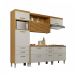 Cozinha Compacta Princesa 7 Portas 7 Gavetas Freijó e Off White