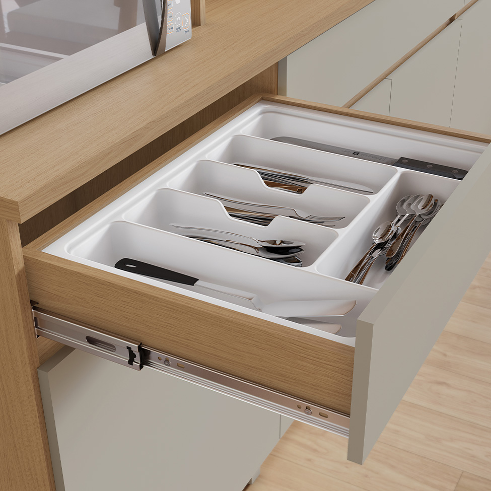 Cozinha Compacta Realeza 100% MDF 5 Portas 2 Gavetas Carvalho e Greice