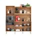 Cozinha Compacta Select 6 Portas 3 Gavetas Amêndola e Grafite