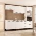 Cozinha Compacta Sem Tampo Meena 9 Portas 5 Gavetas Branca