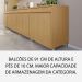 Cozinha Compacta Simone Mendes 100% MDF 9 Portas 3 Gavetas Bege e Carvalho