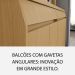 Cozinha Compacta Simone Mendes 100% MDF 9 Portas 4 Gavetas Bege e Carvalho