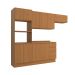 Cozinha Compacta Valence 10 Portas 3 Gavetas Canela