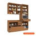 Cozinha Compacta Valence 8 Portas 5 Gavetas Canela