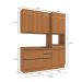 Cozinha Compacta Valence 8 Portas 5 Gavetas Canela