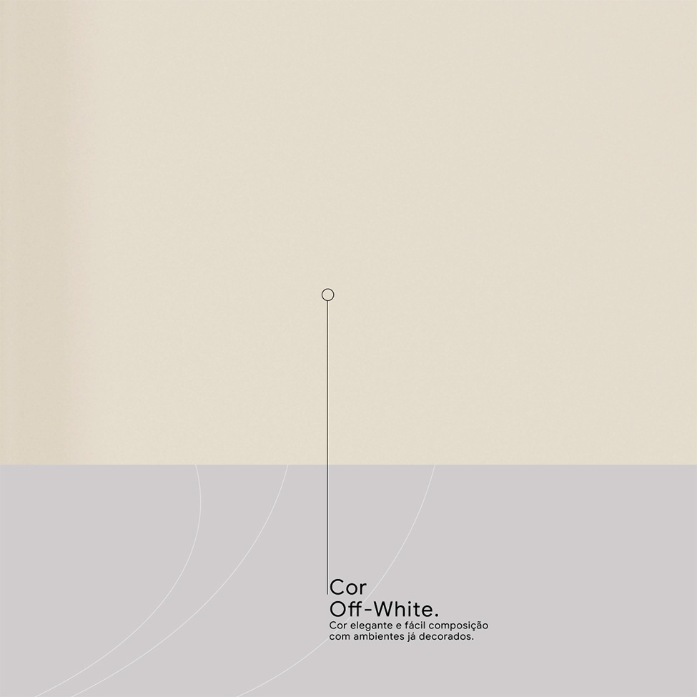 Cozinha Compacta com Vidro Amora 10 Portas 2 Gavetas Off White e Cinamomo