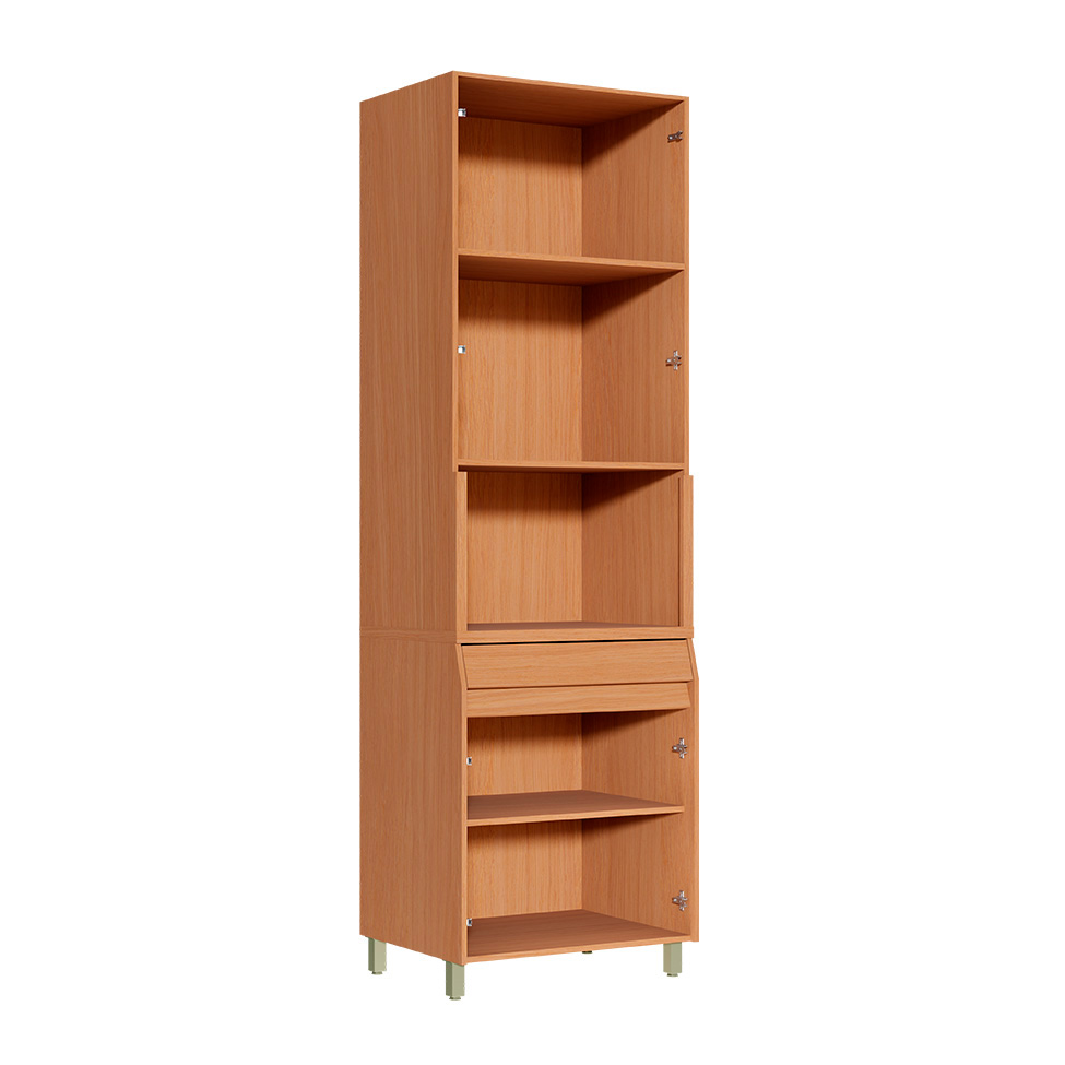 Cozinha Completa 100% MDF Simone Mendes 13 Portas 4 Gavetas Bege e Carvalho