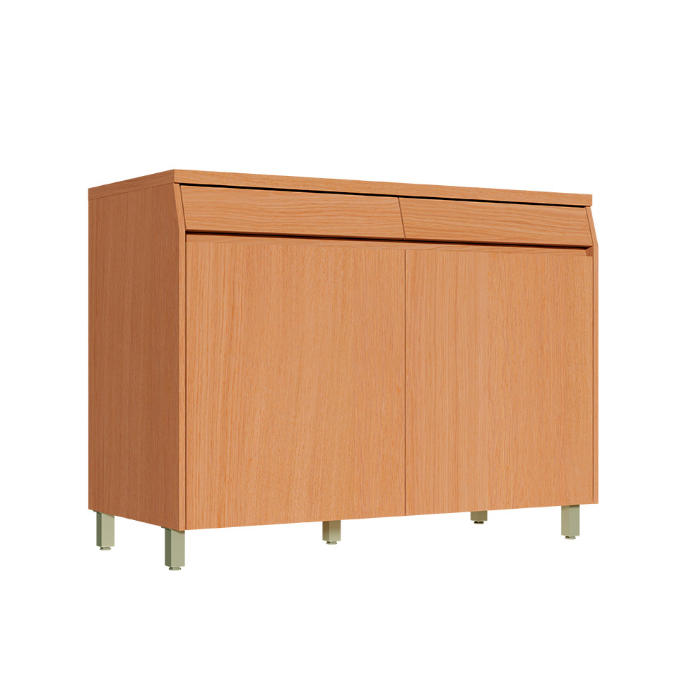 Cozinha Completa 100% MDF Simone Mendes 13 Portas 4 Gavetas Bege e Carvalho