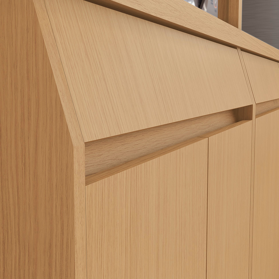 Cozinha Completa 100% MDF Simone Mendes 13 Portas 4 Gavetas Bege e Carvalho