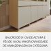Cozinha Completa 100% MDF com Vidro Reflecta Realeza Premium 8 Portas 4 Gavetas Bege e Carvalho