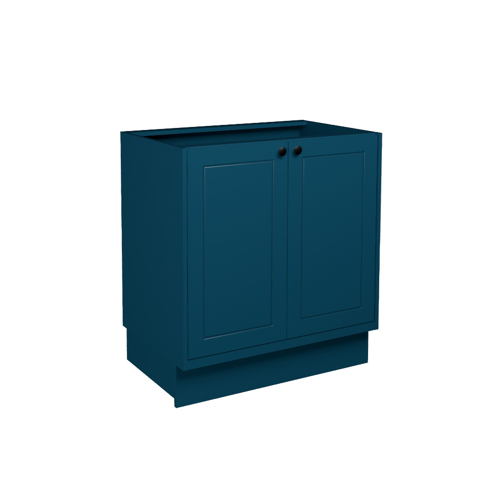 Cozinha Completa Évora 16 Portas 3 Gavetas Azul Órion
