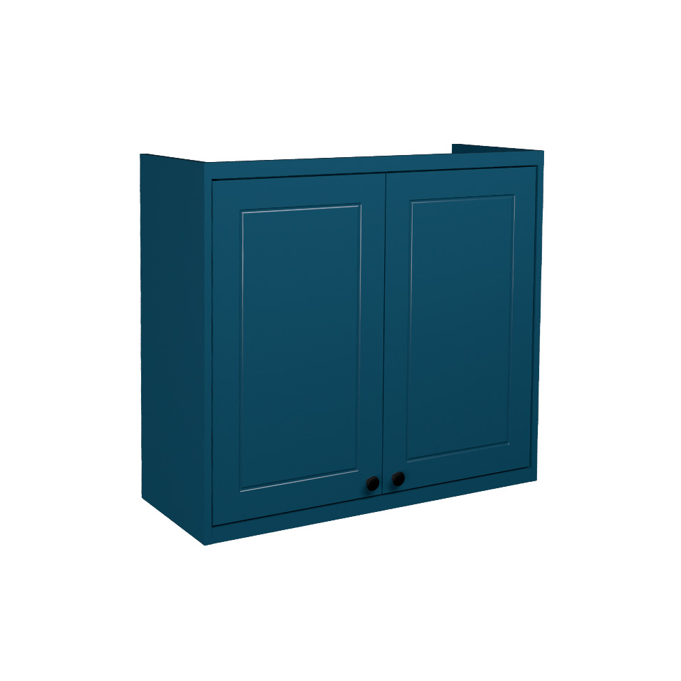 Cozinha Completa Évora 16 Portas 3 Gavetas Azul Órion