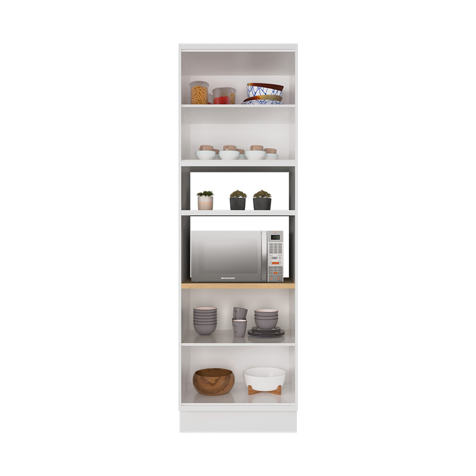 Cozinha Completa Évora 16 Portas 3 Gavetas Branco Ártico