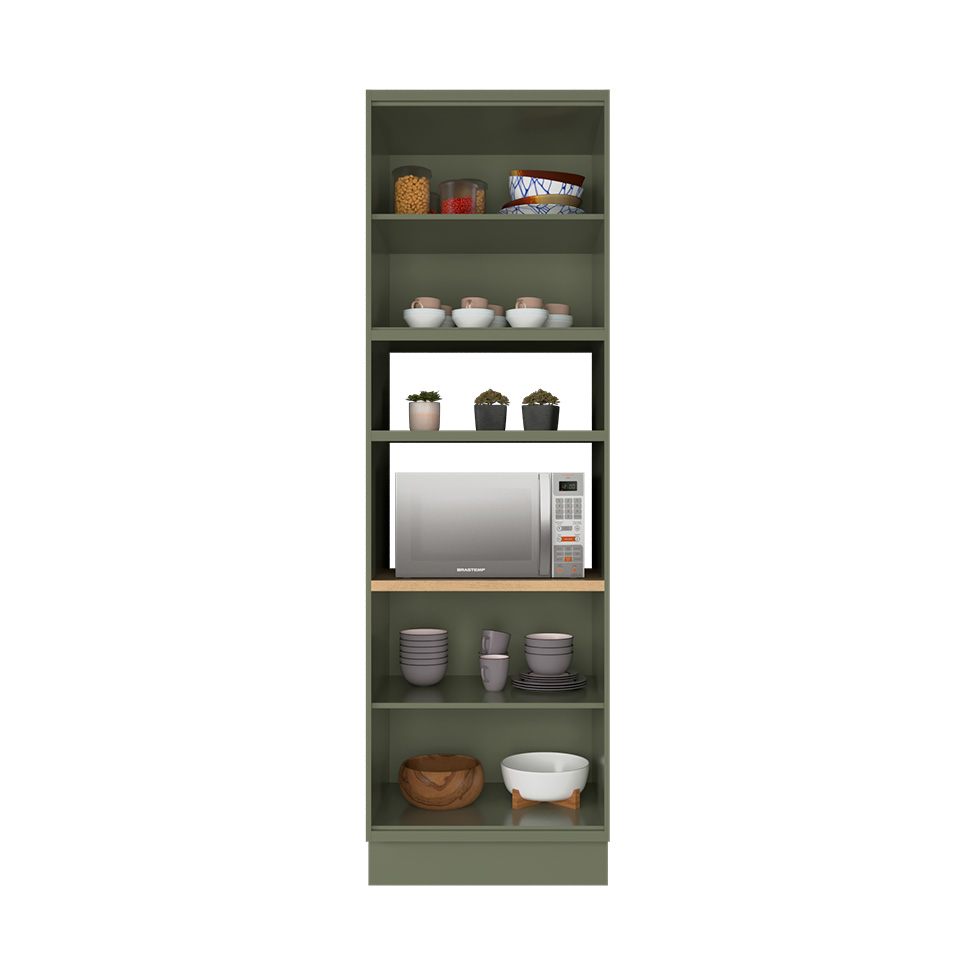 Cozinha Completa Évora 16 Portas 3 Gavetas Verde Hill