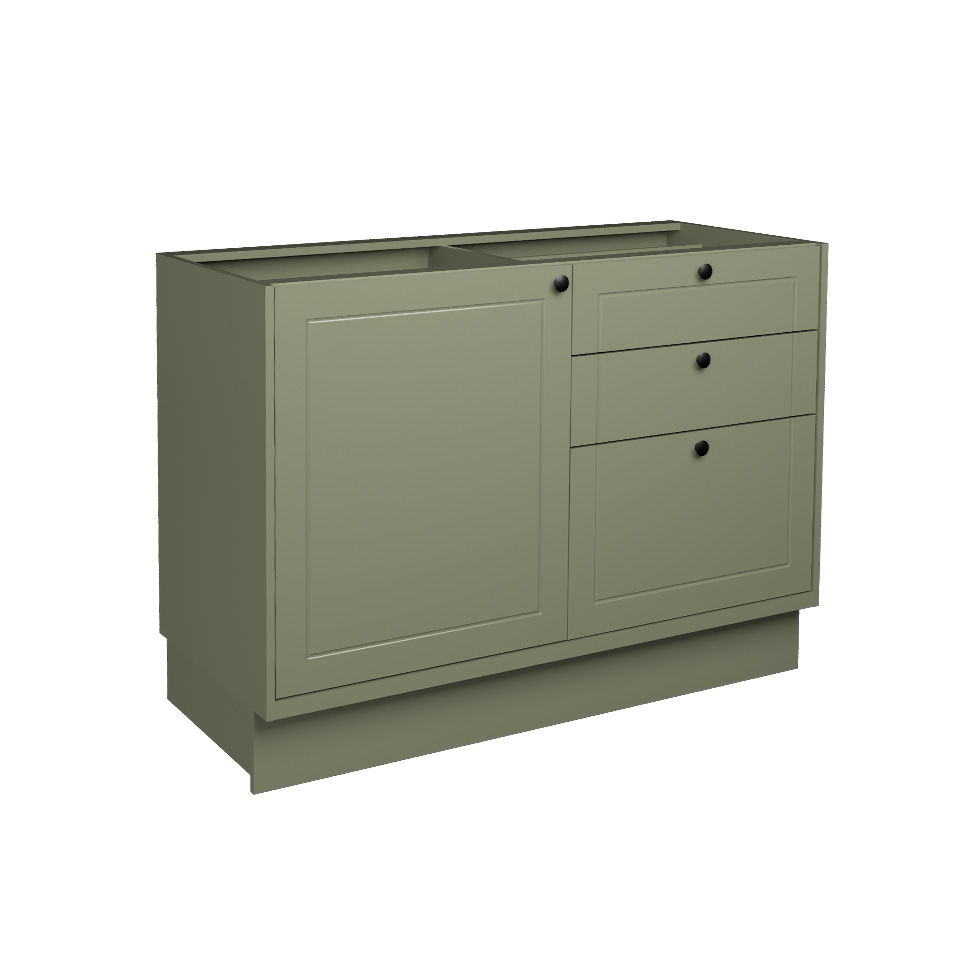 Cozinha Completa Évora com Bancada 6 Portas 3 Gavetas Verde Hill