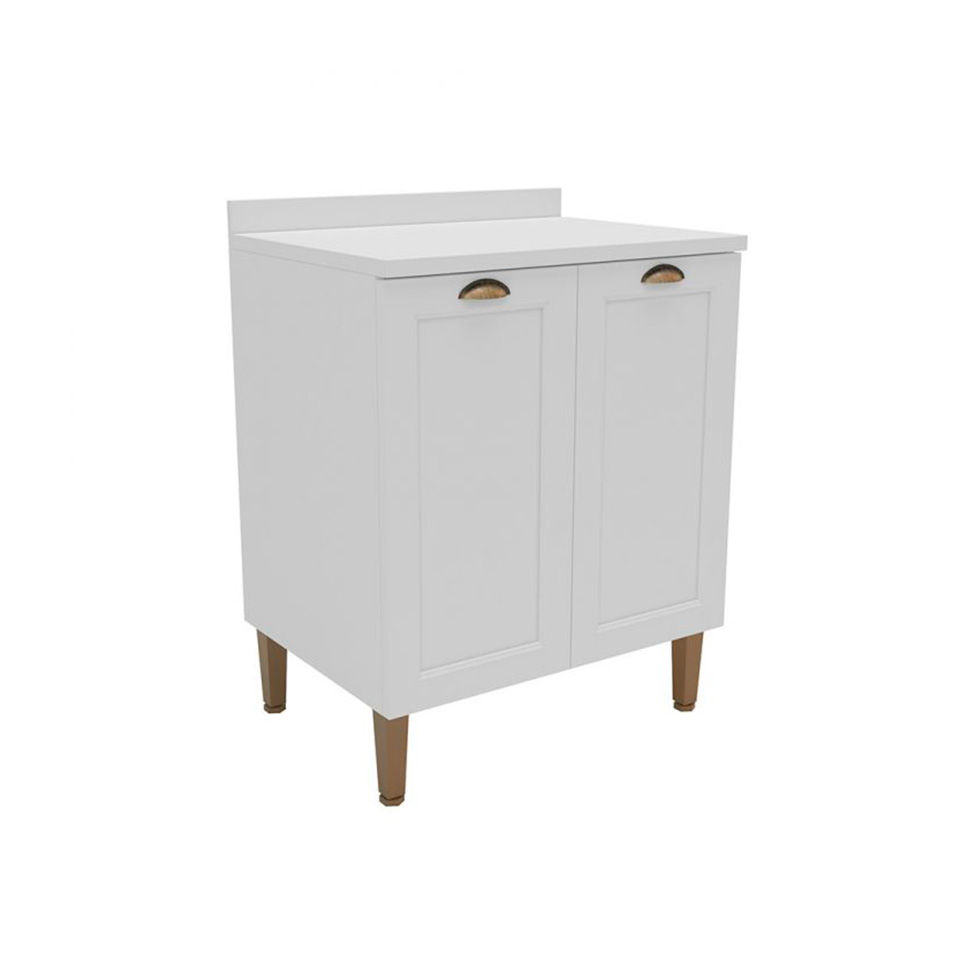 Cozinha Completa Lavanda 10 Portas 3 Gavetas Branca