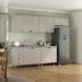Cozinha Completa Maranello 100% MDF 10 Portas 4 Gavetas Bege