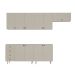 Cozinha Completa Maranello 100% MDF 10 Portas 4 Gavetas Bege