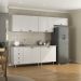 Cozinha Completa Maranello 100% MDF 10 Portas 4 Gavetas Branco