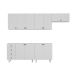 Cozinha Completa Maranello 100% MDF 10 Portas 4 Gavetas Branco