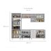 Cozinha Completa Maranello 100% MDF 11 Portas 4 Gavetas Branco