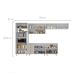 Cozinha Completa Maranello 100% MDF 12 Portas 4 Gavetas Bege