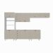 Cozinha Completa Maranello 100% MDF 12 Portas 4 Gavetas Bege