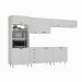 Cozinha Completa Maranello 100% MDF 12 Portas 4 Gavetas Branco