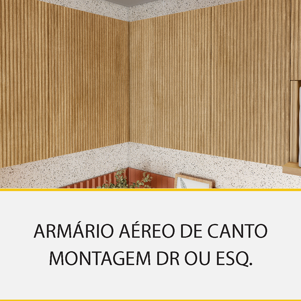Cozinha Completa Rainha 100% MDF 12 Portas 8 Gavetas Verde e Nature