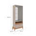 Cristaleira Bari 2 PT 1 GV Off White e Cedro
