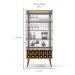 Cristaleira Estela 2 PT Cinamomo e Off White