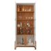 Cristaleira Lizz 2 PT Off White e Cedro