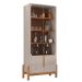 Cristaleira Lizz 2 PT Off White e Cedro