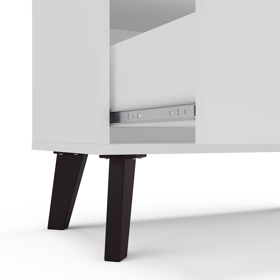 Cristaleira Londres 2 Portas 1 Gaveta Branca