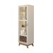 Cristaleira Mirage 1 Porta Off White e Cinamomo