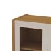 Cristaleira Vértice 2 Portas Off White e Cinamomo
