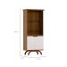 Cristaleira Vicenza 4 PT Imbuia e Off White