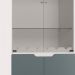 Cristaleira Vicenza 4 PT Off White e Cinza