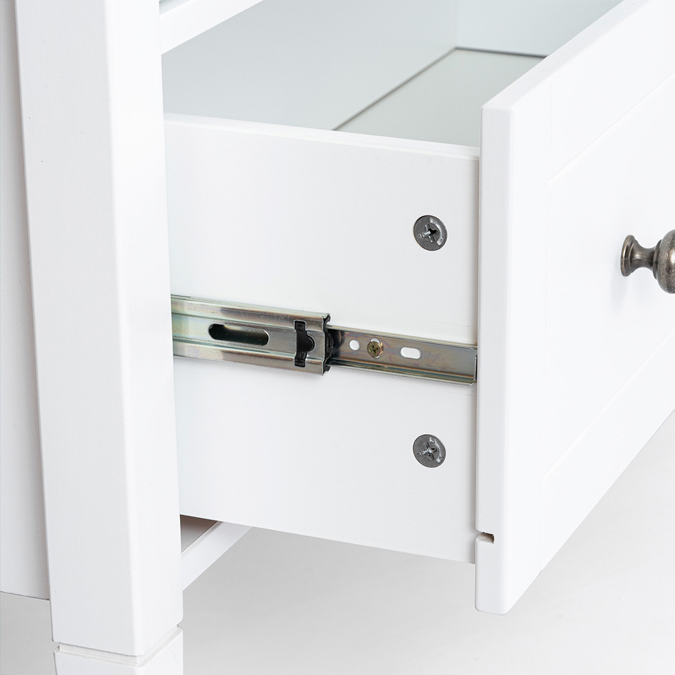 Cristaleira Vogue com Vidro 2 Portas 1 Gaveta Branca