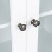 Cristaleira Vogue com Vidro 2 Portas 1 Gaveta Branca