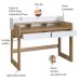 Escrivaninha Flexus 2 GV Hanover e Branca 128 cm