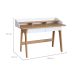 Escrivaninha Flexus 2 GV Hanover e Branca 139 cm