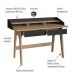 Escrivaninha Flexus 2 GV Hanover e Preta 139 cm