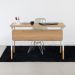 Escrivaninha Flexus Hanover e Branca 120 cm