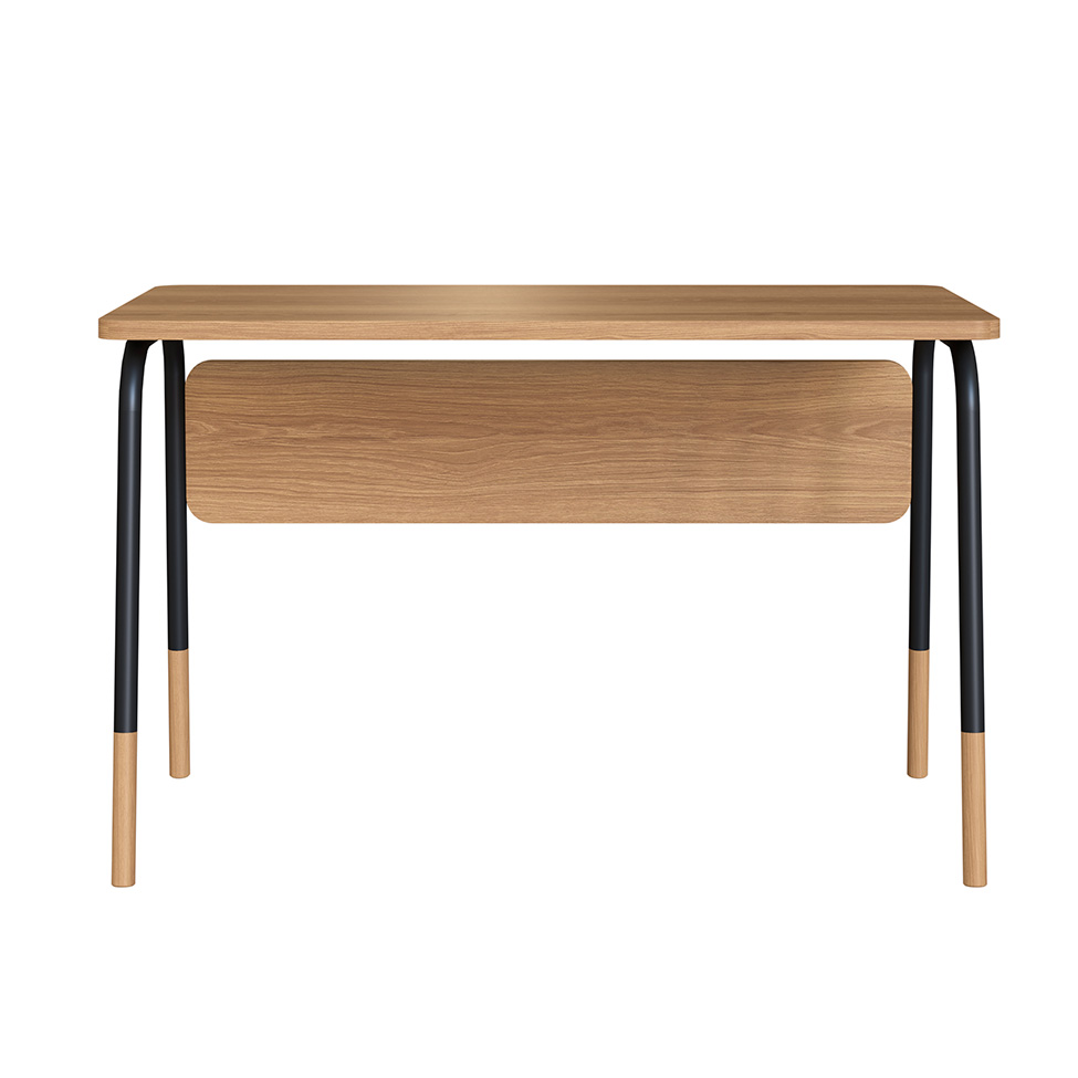 Escrivaninha Flexus Hanover e Preta 120 cm