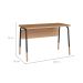 Escrivaninha Flexus Hanover e Preta 120 cm