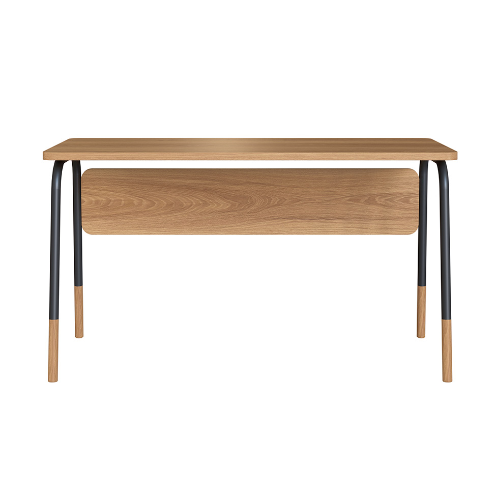 Escrivaninha Flexus Hanover e Preta 136 cm