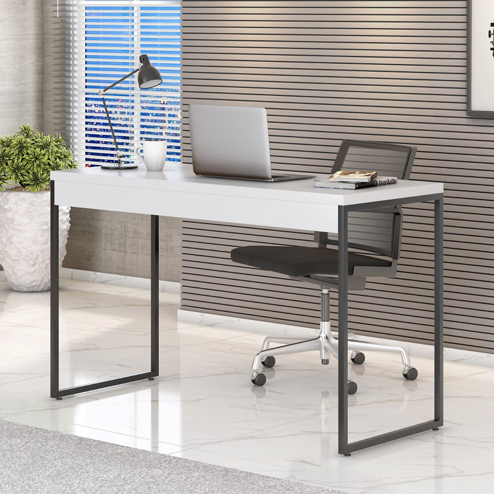 Escrivaninha Madrid Branca 120 cm